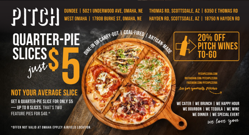 EDDM postcard sample featuring a local restaurant style advertisement on a 9x12 card
